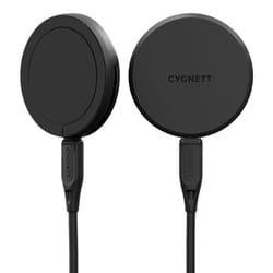Cygnett ChargePuck Qi2.0 Écouteurs, Smartphone Noir USB Recharge sans fil Charge rapide Intérieure