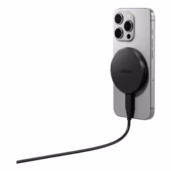 Cygnett ChargePuck Qi2.0 Écouteurs, Smartphone Noir USB Recharge sans fil Charge rapide Intérieure