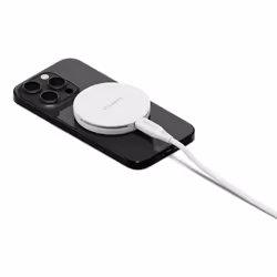 Cygnett ChargePuck Qi2.0 Écouteurs, Smartphone Blanc USB Recharge sans fil Charge rapide Intérieure