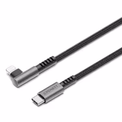 Cygnett CY5102PCCCL, 1 m, Lightning, USB C, Mâle, Mâle, Noir