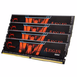 G.Skill 32GB DDR4-2400, 32 Go, 4 x 8 Go, DDR4, 2400 MHz, 288-pin DIMM, Noir, Rouge
