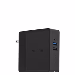 mophie 401102475 chargeur d'appareils mobiles Universel Noir Secteur, USB Recharge sans fil Charge rapide Intérieure