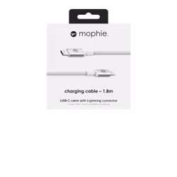 mophie 409903199 câble Lightning 1,8 m Blanc