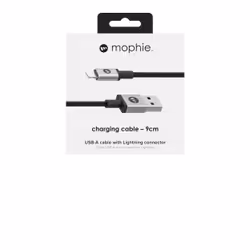 mophie 409903218 câble Lightning 0,09 m Noir