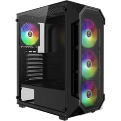 Boîtier PC Gamer - GAMDIAS - Aura GC1 Elite ARGB - Verre Trempé - 4 Ventilateurs ARGB - Panneau Mesh