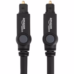 AmazonBasics 7GSW câble audio 1,8 m TOSLINK Noir