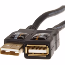 AmazonBasics USB 2.0 A, M/F, 2m câble USB USB A Noir