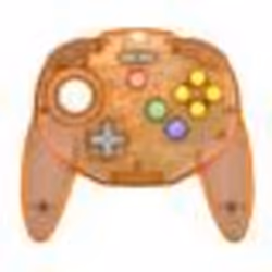 Retro-Bit Tribute 64 2.4GHz Manette sans Fil pour Nintendo 64/Switch/PC/Mac Orange Hawk