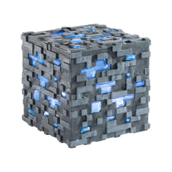 NOBLE COLLECTION Minecraft - Illuminating Diamond Ore Cube 10 cm