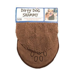 D.GS Pet Products 849670006376 Accessoire de bain pour animaux de compagnie 1 pièce(s) Marron Microfibre Chien Serviette de bain