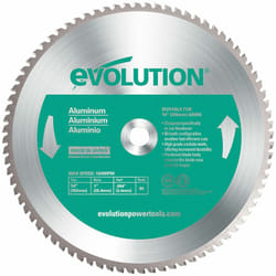 Evolution - Lame à aluminium tct 355mm 80 dents alésage 25,4mm pour Scie à tronçonner