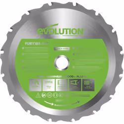 EVOLUTION Lame multi-matériaux 185mm LAMFURY1