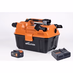 Aspirateur Eau & Poussière Evolution sans fil Li-Ion 18 V EXT – 1 batterie 4Ah et chargeur rapide
