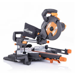 Scie à onglet électrique 210mm Evolution R210SMS-300+ avec lame multi-matériaux
