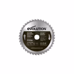 Disque bois pour scie 210mm - Lame de scie bois 40 dents, peut être également utilisée sur des modèles de scies respectant le ...