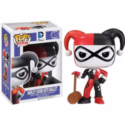 FUNKO Figure POP! DC Comics Harley Q/Mallet, Figurine à collectionner, Film et série TV