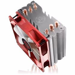 RAIJINTEK Themis Processeur Refroidisseur 12 cm Cuivre, Métallique, Rouge