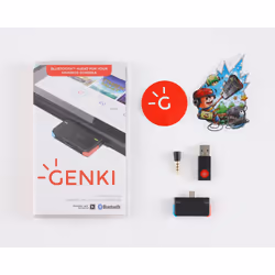Genki AUDIO, USB, A2DP, AVRCP, HFP, SBC, 10 m, Bleu, Gris, Rouge, Nintendo Switch Sony Playstation 4, USB