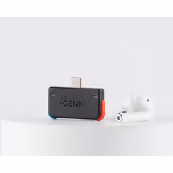 Genki AUDIO 10 m Bleu, Gris, Rouge