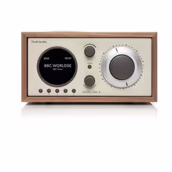 Tivoli Audio Model One+, Personnel, Analogique et numérique, DAB, DAB+, FM, LED, Beige, Argent, Noyer, Bois