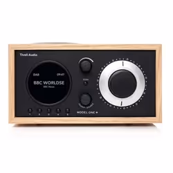 Tivoli Audio Model One+, Personnel, Analogique et numérique, DAB, DAB+, FM, LED, Noir, Argent, Bois, Bois
