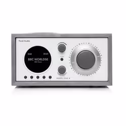 Tivoli Audio Model One+, Personnel, Analogique et numérique, DAB, DAB+, FM, LED, Gris, Blanc, Bois