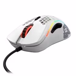 Glorious PC Gaming Race Model D, Droitier, Optique, USB Type-A, 12000 DPI, Blanc