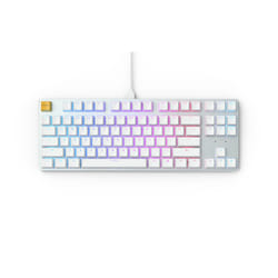 Glorious PC Gaming Race GMMK clavier USB QWERTY US International Argent, Blanc