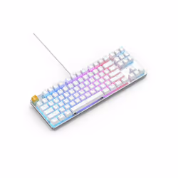 Glorious PC Gaming Race GMMK clavier USB QWERTY US International Argent, Blanc