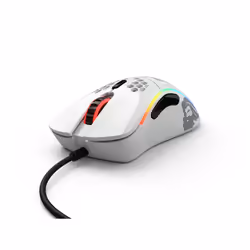 Glorious PC Gaming Race Model D-, Droitier, Optique, USB Type-A, 12000 DPI, 1 ms, Blanc
