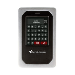 DataLocker DL4 FE disque dur externe 1 To Aluminium, Noir