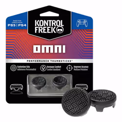 Steelseries Omni, PlayStation 4, PlayStation 5, Thumbstick, Noir, Caoutchouc, Concave, Support