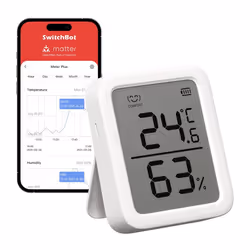 SwitchBot Meter Plus Intérieure Capteur d'humidité et de température Autonome Sans fil