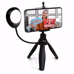 Trépied pour smartphone avec éclairage à selfie - Studio Creation Contenu Helix