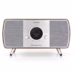 Tivoli Audio Home (Gen. 2), Système micro audio domestique, Gris, Argent, Noyer, 56 W, 8,89 cm, 1,9 cm, AM, DAB, DAB+, FM