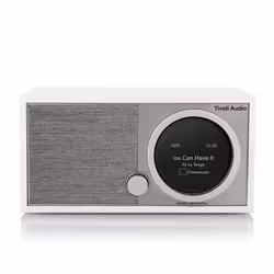 Tivoli Audio One Digital (Gen. 2), Personnel, Analogique et numérique, DAB, DAB+, FM, Gris, Argent, Blanc, Aluminium, Tissu,  ...