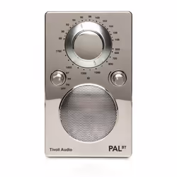 Tivoli Audio PAL BT, Portable, Analogique, AM, FM, Argent, Batterie, 120 mm