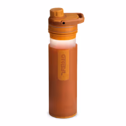 Grayl UltraPress Randonnée 500 ml Acrylonitrile-Butadiène-Styrène (ABS), Polypropylène (PP), Silicone, Élastomère thermoplastique (TPE) Orange