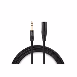 Warm Audio PREM-XLRM-TRSM-6, XLR, Mâle, 6,35 mm TRS, Mâle, 1,8 m, Noir