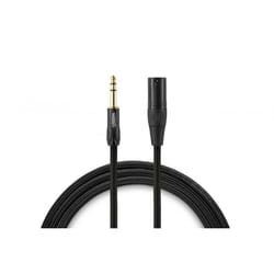 Warm Audio PREM-XLRM-TRcâble audio 1,8 m XLR 6,35 mm TRS Noir