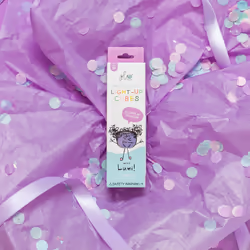 glo Lumi Light-Up Cubes Jouet de bain Violet