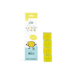 glo Alex Light-Up Cubes Jouet de bain Jaune