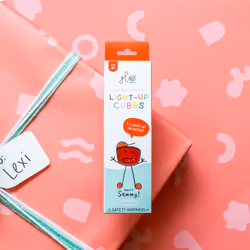 glo Sammy Light-Up Cubes Jouet de bain Rouge