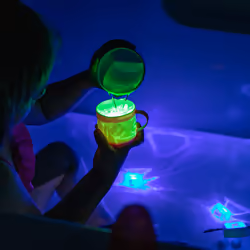 glo Pippa Light-Up Cubes Jouet de bain Vert