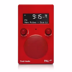 Tivoli Audio PAL+BT, Portable, Analogique, DAB+, FM, LED, Rouge, Rotatif