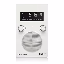 Tivoli Audio PAL+BT, Portable, Analogique et numérique, DAB+, FM, LED, Blanc, Rotatif