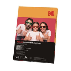KODAK Papiers Photo Instantanés - Pack 25 papier photo A4 - Finition brillante - 180 gsm - Compatible avec imprimantes jet dencre