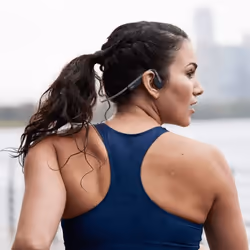 SHOKZ OpenMove Écouteurs à Conduction Osseuse Sans Fil Bluetooth Gris Sport - Vue supplémentaire 5