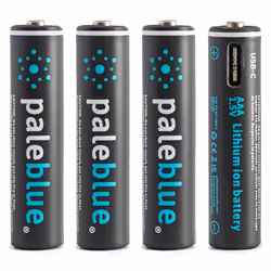 Pale Blue PB-AAA-C, Batterie rechargeable, AAA, Lithium-Ion (Li-Ion), 1,6 V, 4 pièce(s), 600 mAh