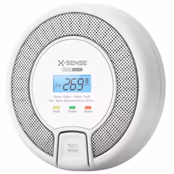 Détecteur de Monoxyde de Carbone - X-Sense - CO03D - Affichage Numérique - 10 Ans de Protection - 85 dB